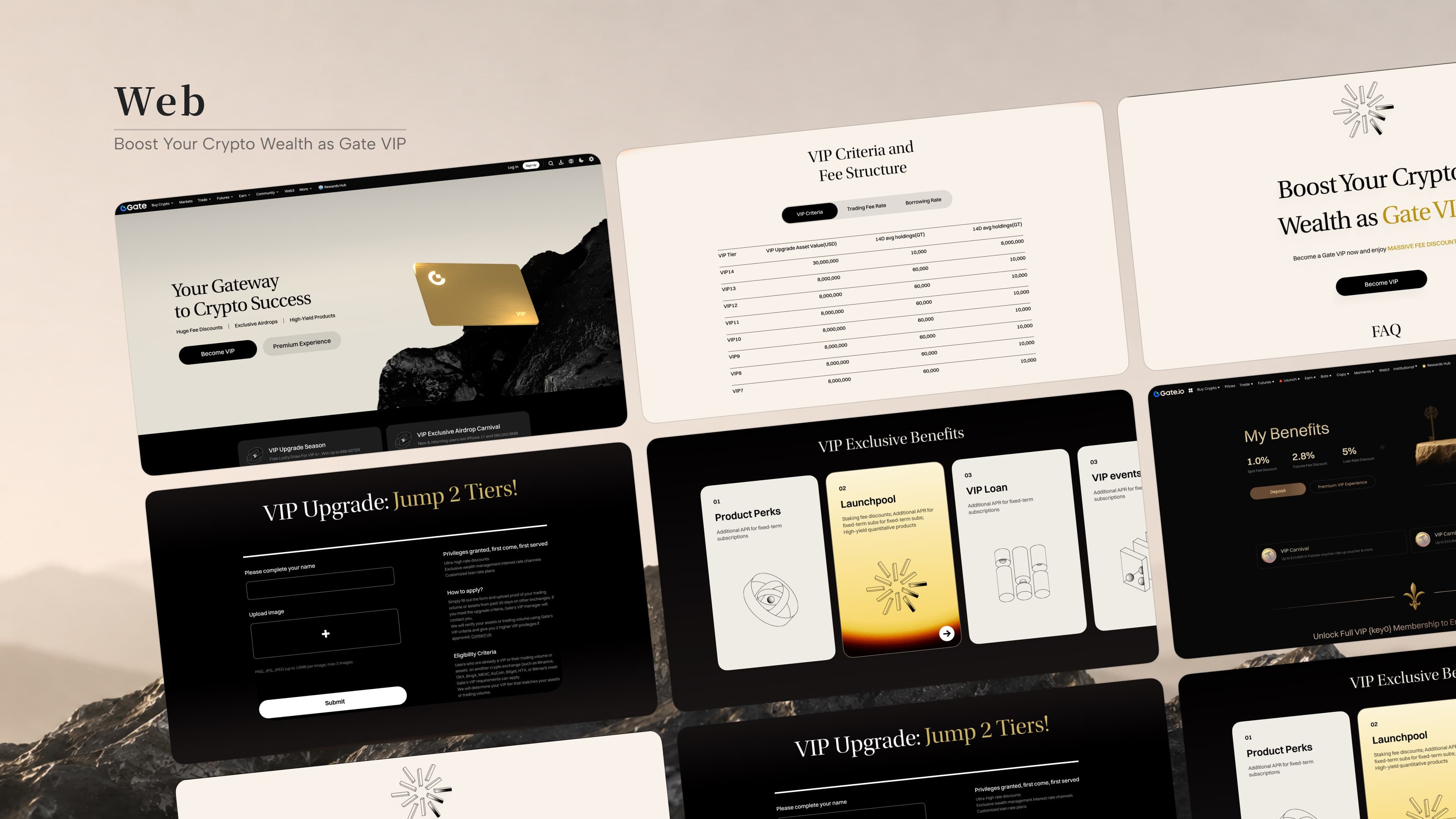 Gate VIP redesign 5.2 interface system